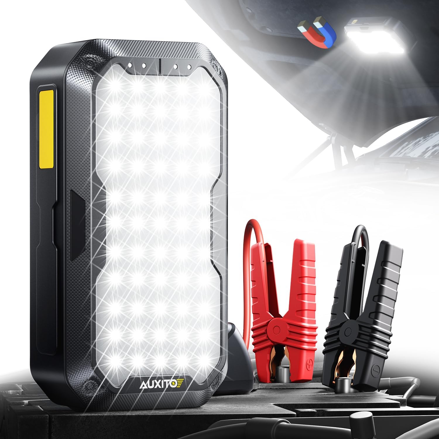 AUXITO 4000A Portable Jump Starter: Power Your Car & Light Up Your Adventures!