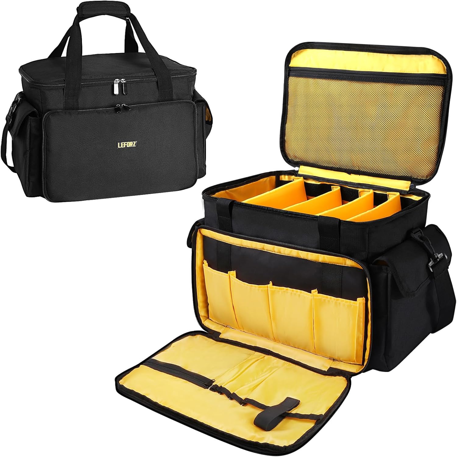 DJ Equipment Gig Bag with Detachable Dividers for Organizing