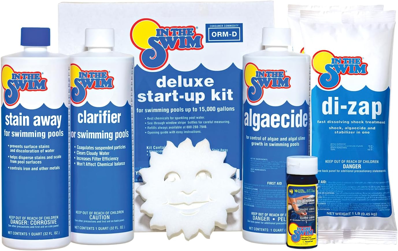 Pool Deluxe Opening Chemical Start Up Kit for Clear Water