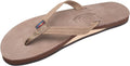Women's Single Layer Leather Sandal with Narrow Braided Strap