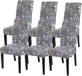 Dining Room Chair Covers Set of 6 - Stretch Printed Slipcovers
