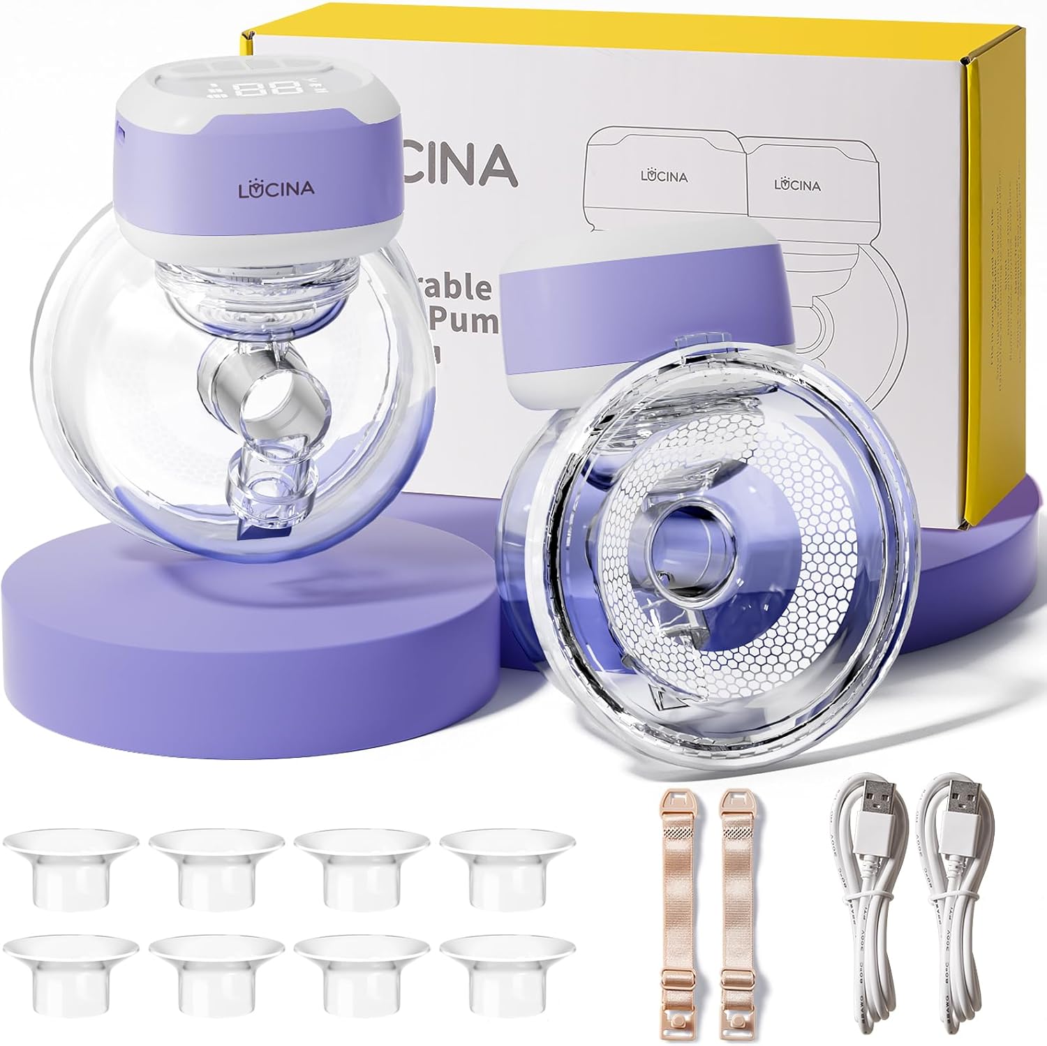 Wearable Breastfeeding Pump with Long Battery Life and 3 Modes