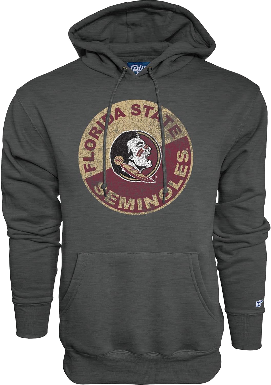 Florida State Seminoles Men's Hoodie Vintage Cap Dark Heather