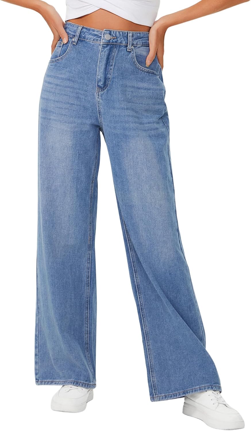 Baggy Jeans for Women High Waisted Loose Wide Leg Trendy Style