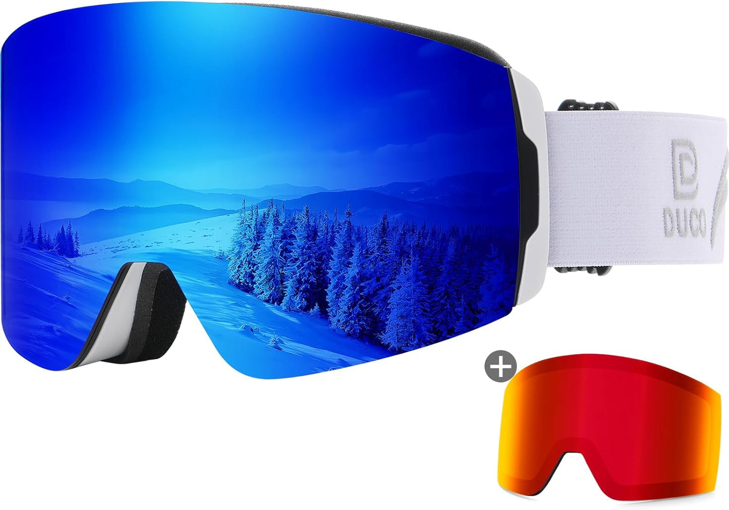 Anti-Fog Magnetic Ski Goggles by DUCO