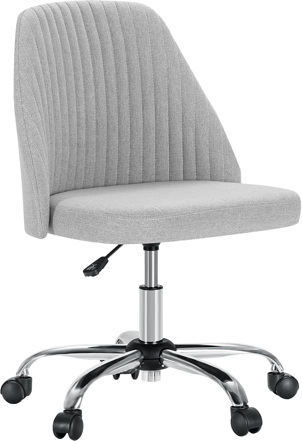 DUMOS Modern Cute Rolling Vanity Swivel Task Chair for Home