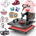 OIIEE Heat Press Machine 8-in-1 Combo 15 x 15 in - Versatile Craft