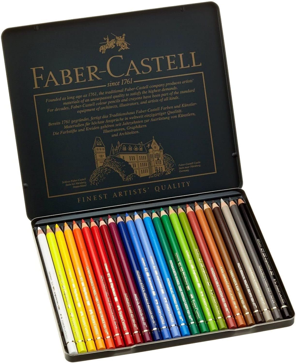 Faber-Castell Polychromos Artists' Color Pencils - 24 Colors