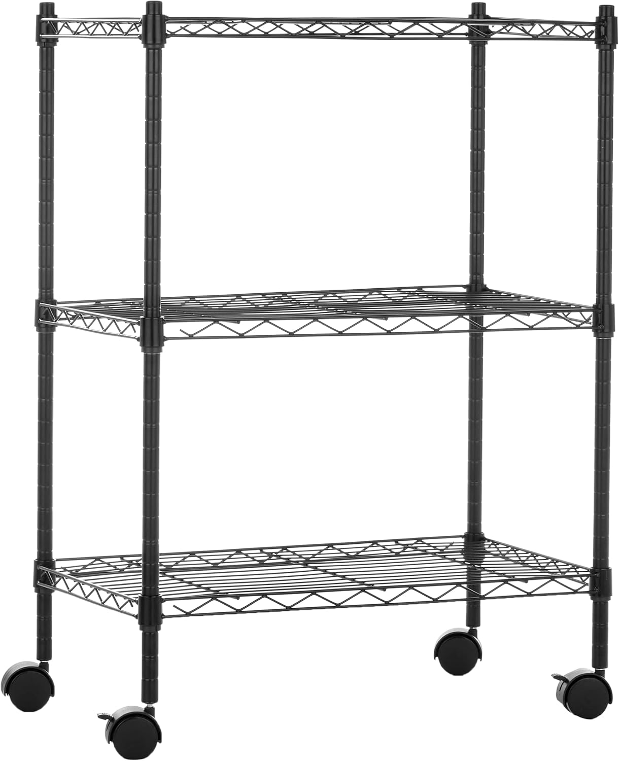 Basics Heavy Duty 3-Shelf Storage Unit - Easy Mobility!