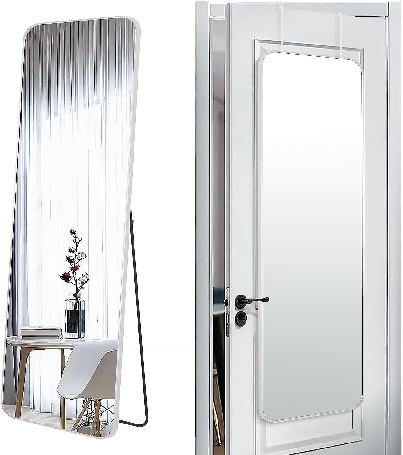 57x20 Door Hanging Full Length Mirror for Modern Home Decor