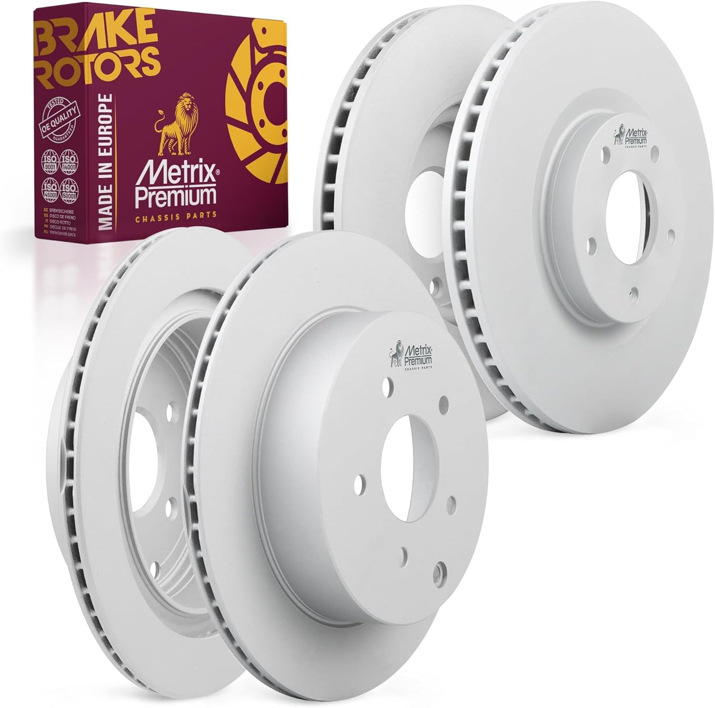 Metrix Premium Chassis Parts Vented Brake Rotor Kit for Infiniti