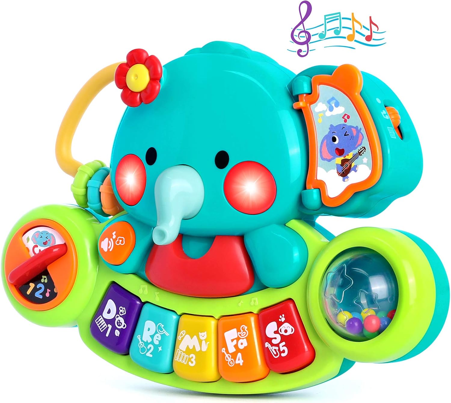 WITALENT Light-Up Baby Piano Toy for Early Learning