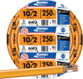 250 ft 10/2 NMW/G Cable - Durable Romex for Residential Wiring