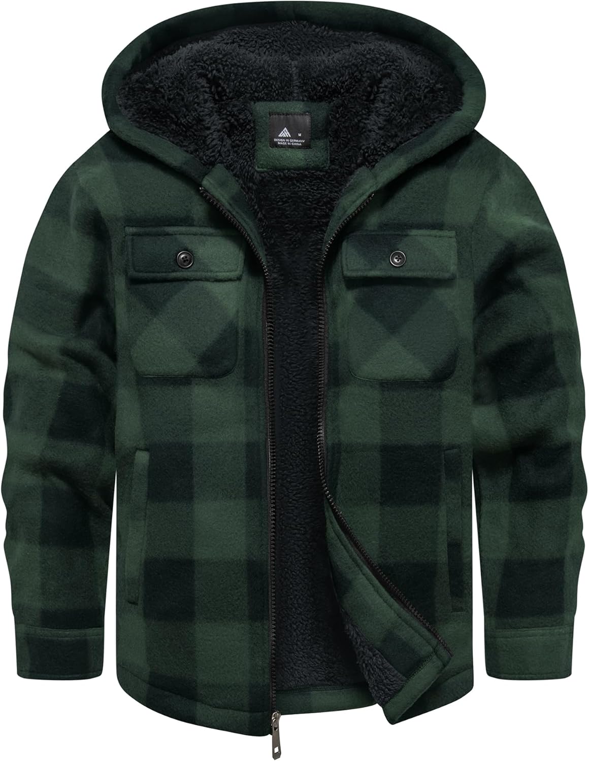 GEEK LIGHTING Boys Flannel Jacket Sherpa Lined Warm Winter Coat
