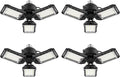 LED Garage Lights Bulb 4 Pack - 80W 8000LM 6500K - 3 Panel Deformable