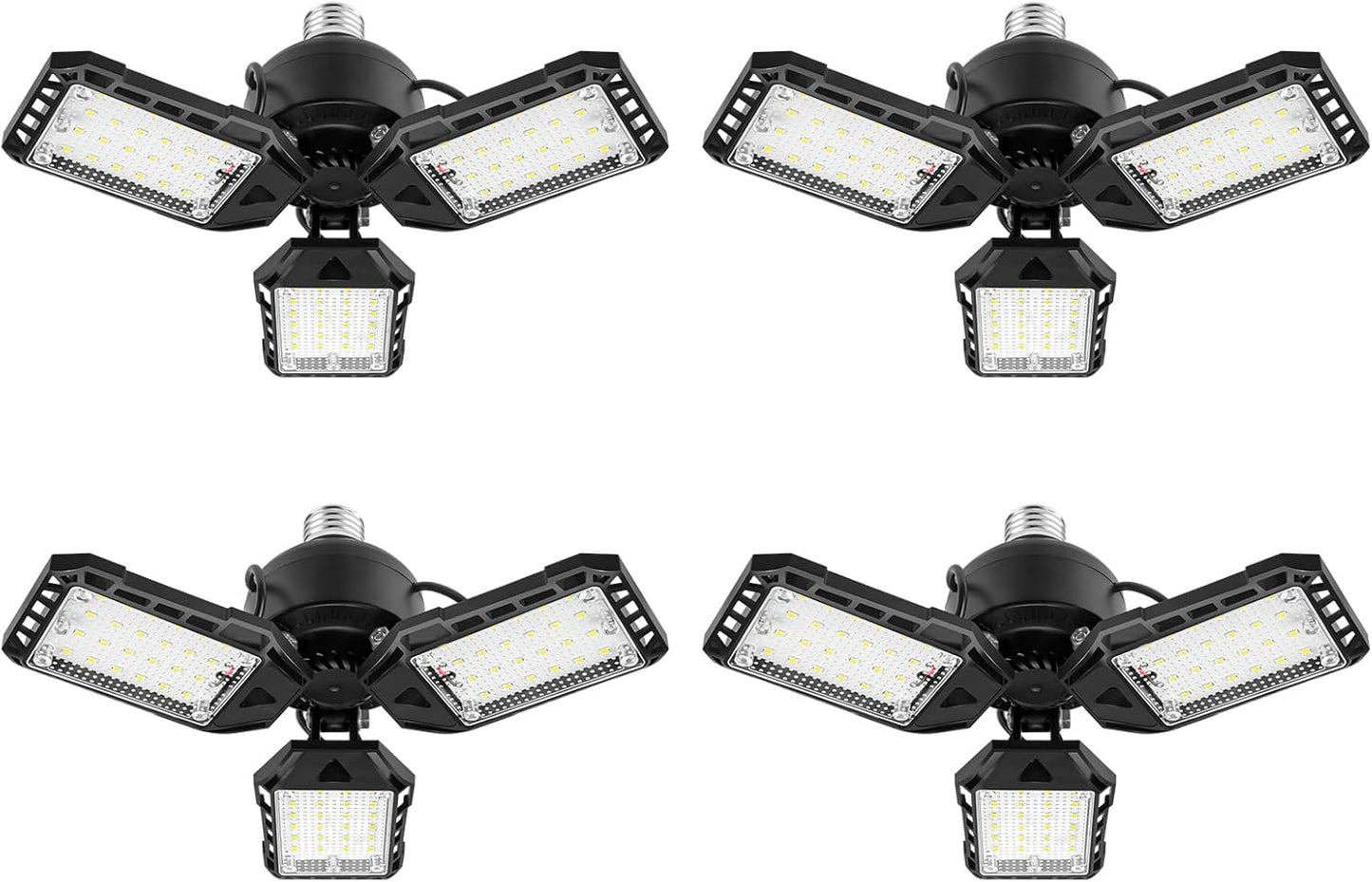 LED Garage Lights Bulb 4 Pack - Ultra Bright 8000 Lumens