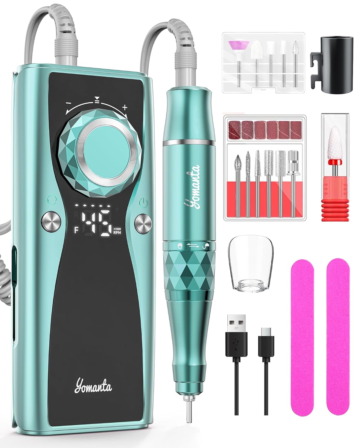Electric Nail Drill Professional Kit for Salon and Home Use