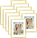 11x14 Picture Frame Set of 10 - Elegant Black Frames for Wall or Table
