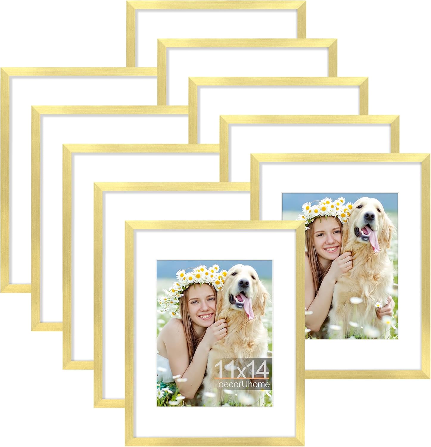 11x14 Picture Frame Set of 10 for Elegant Wall Decor