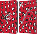 NHL Leopard Pattern Carolina Hurricanes Leather iPad 10.9 Case