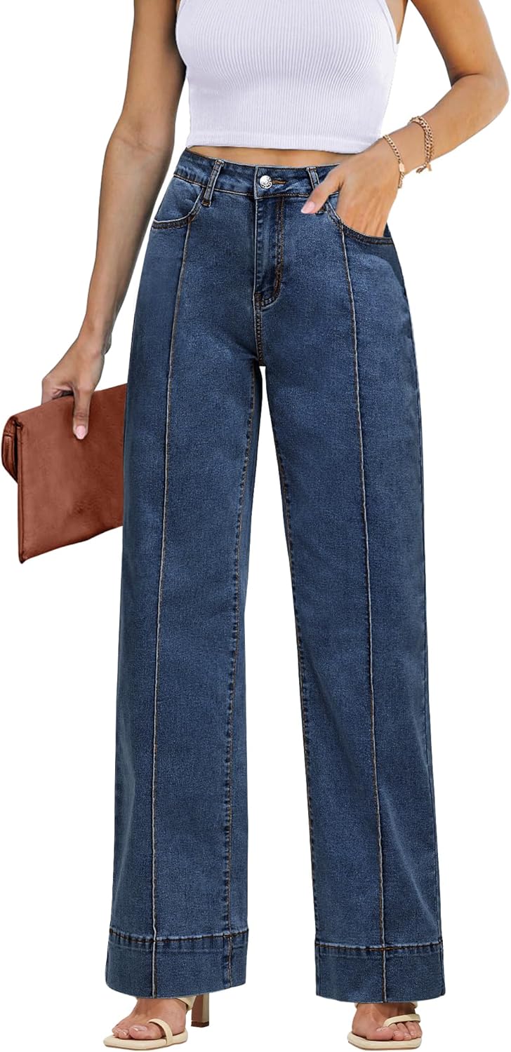 Luvamia Wide Leg Jeans for Women: Trendy High Waist Denim