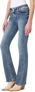 WallFlower Luscious Curvy Bootcut Jeans for Women - Flattering size