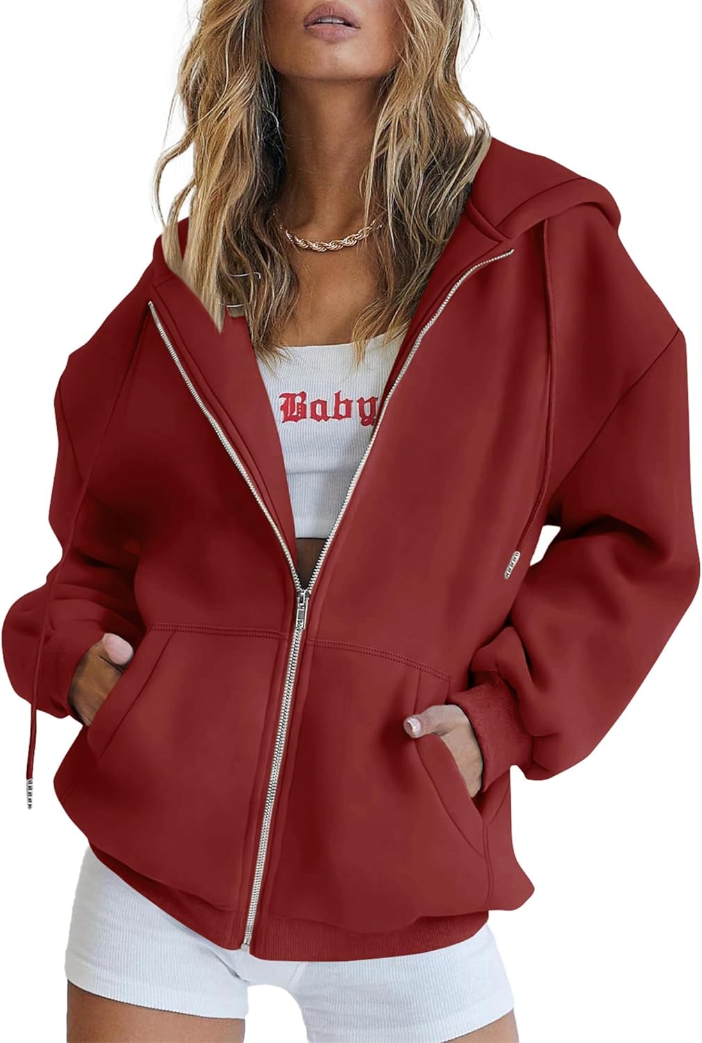 PRETTYGARDEN Women's Zip Up Hoodies for Casual Fall Style