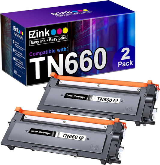 High-Yield Brother TN660 Compatible Toner - 2 Pack