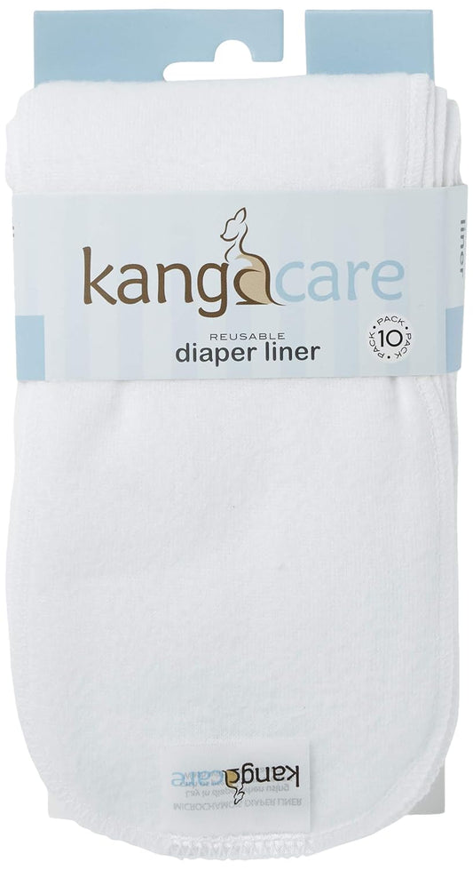 10 Pack Reusable Diaper Liners, Baby Cream Safe
