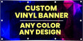 Personalized Custom Vinyl Banner Printing 3x12 ft - Durable, Vivid
