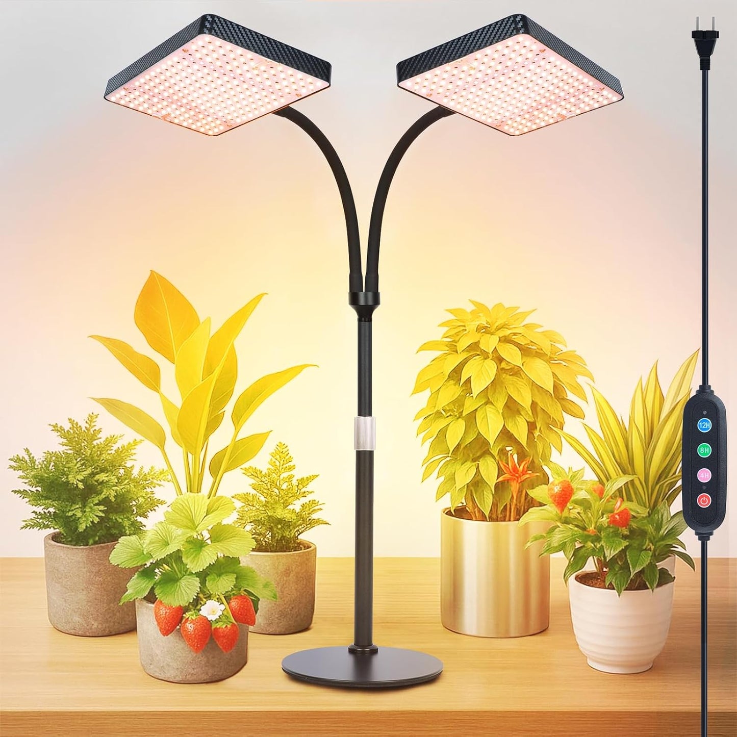 FRGROW 50W Table Top Grow Lights for Indoor Plants