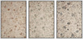 Framed Wall Art Print Set 16x24x3 in Neutral Floral - Vintage