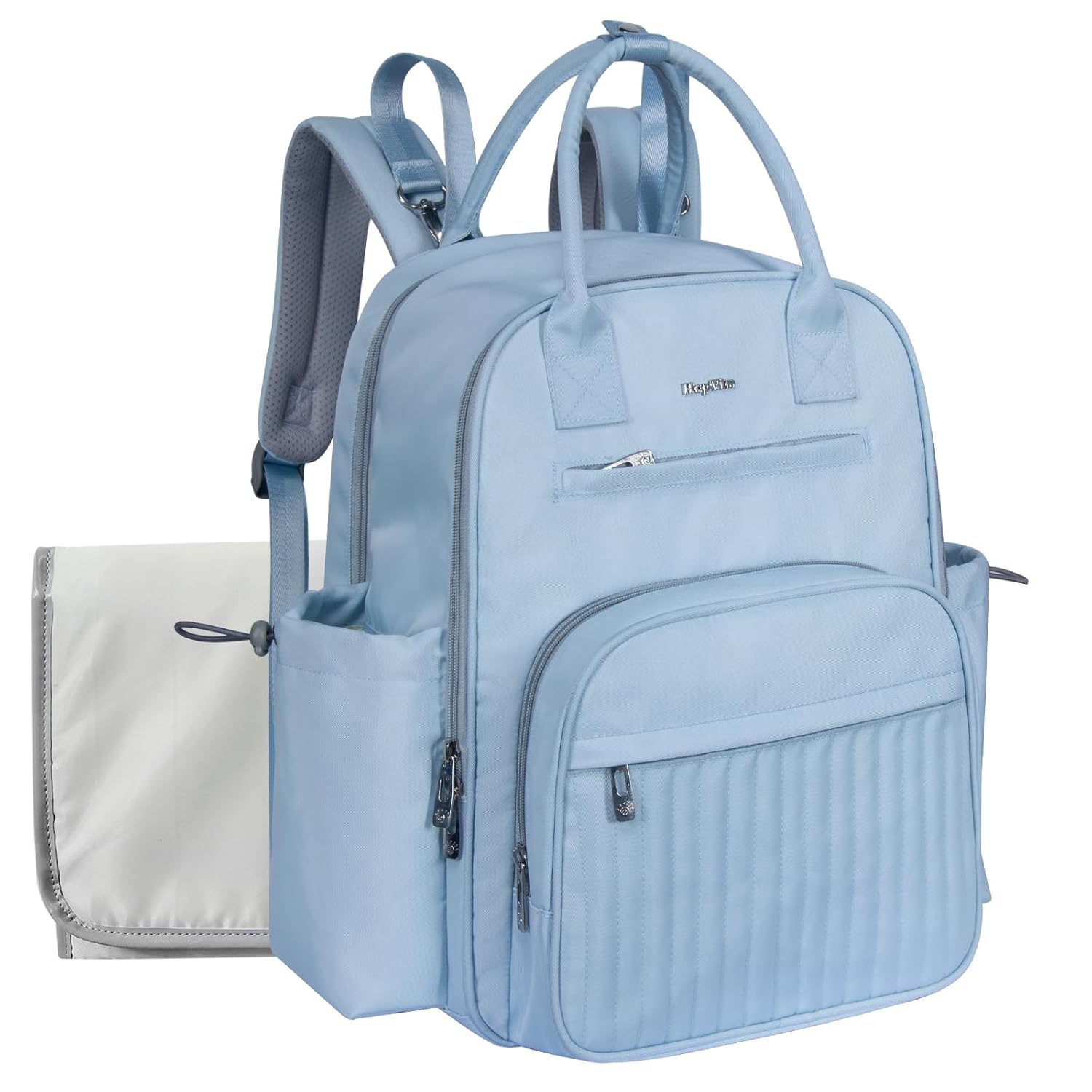 Hap Tim Diaper Bag Backpack - 19 Pockets, Changing Pad, Stroller Clips!