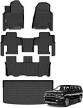 Binmotor All Weather Car Floor Mats Cargo Liner for Jeep Wagoneer