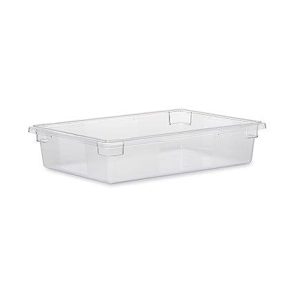 Rubbermaid Food Storage Box for Restaurant Kitchen 8.5 Gallon Clear