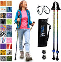 Motivator Adjustable Walking Poles 2-Pack - Patented Stability Grips