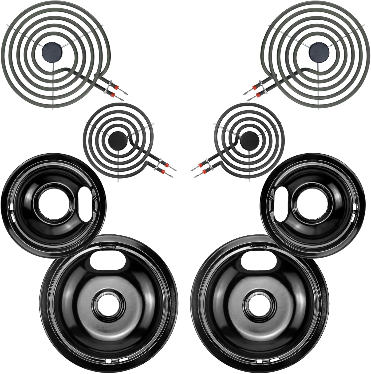 Electric Stove Drip Pans for Whirlpool Kenmore Maytag Models