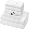 SEMAXE White Bath Towel Set 8 Piece - Soft, Absorbent Cotton