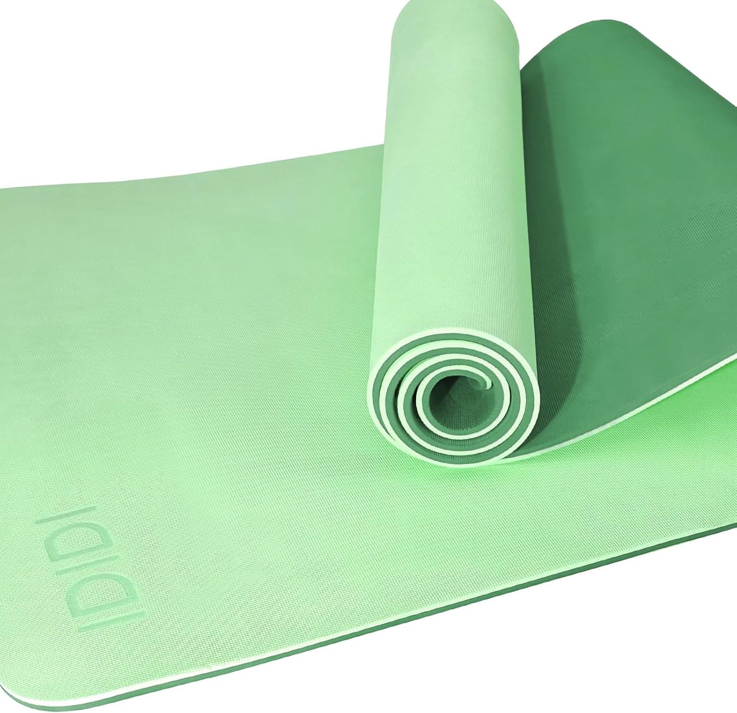 Non-Skid 8mm Yoga Mat with Easy-Cinch Strap