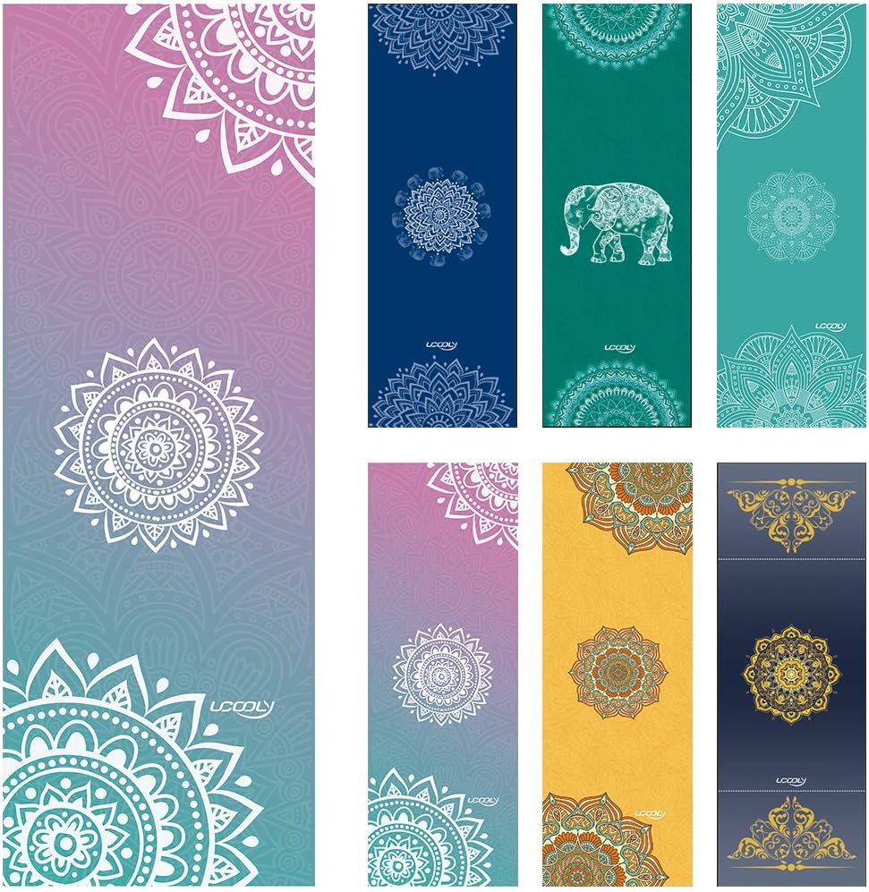 UCOOLY Non-Slip Hot Yoga Towel - Max Grip for Bikram