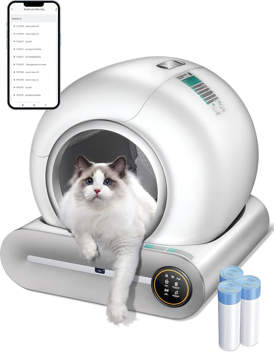 Advanced Self-Cleaning Litter Box for Multiple Cats by DuckSky