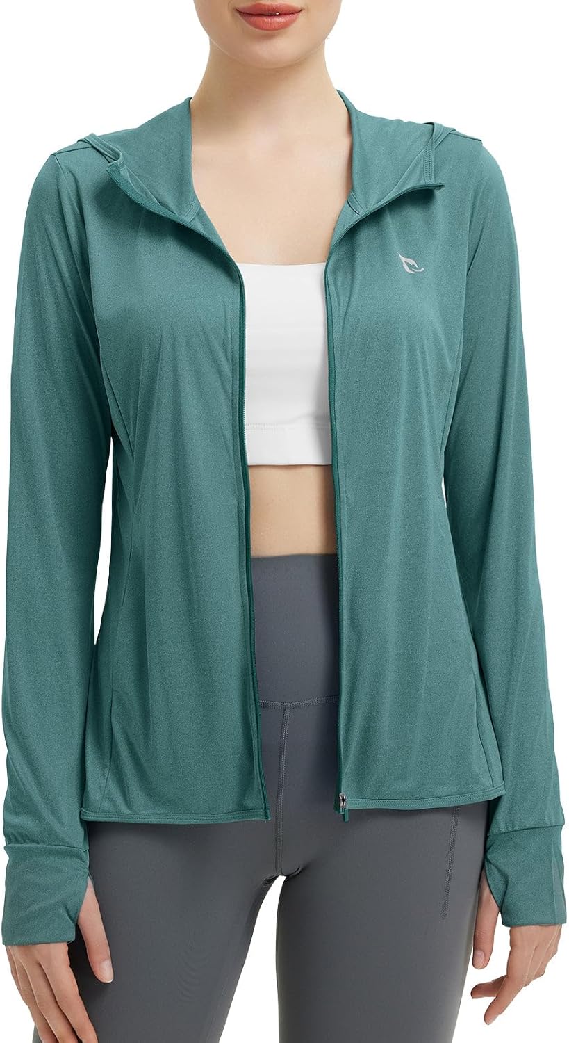 Baleaf Women's Sun Protection Jacket Hoodie for Outdoor Activities