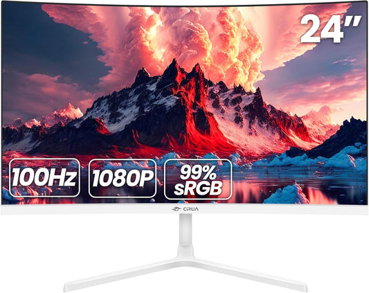CRUA 24 Curved FHD Monitor: Immersive Display