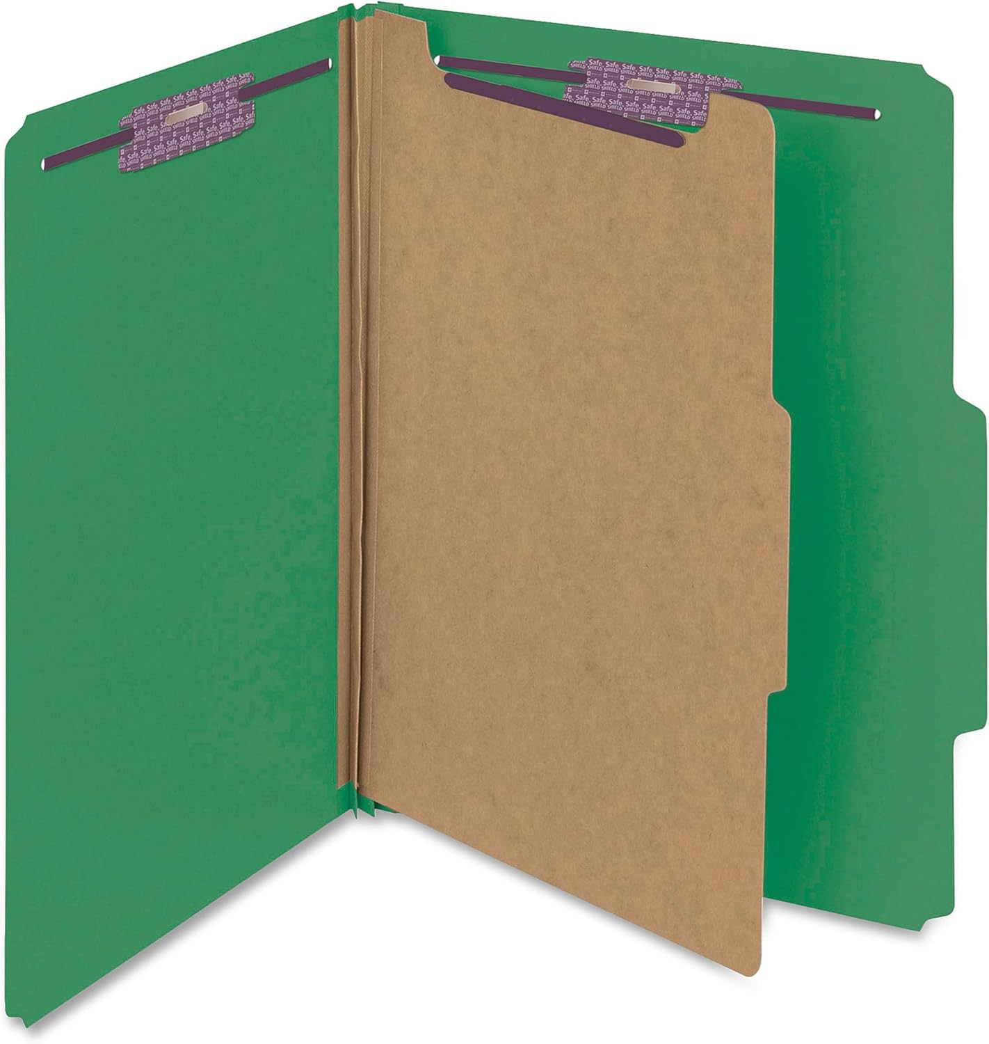 Smead Pressboard Classification File Folder with SafeSHIELD Fasteners