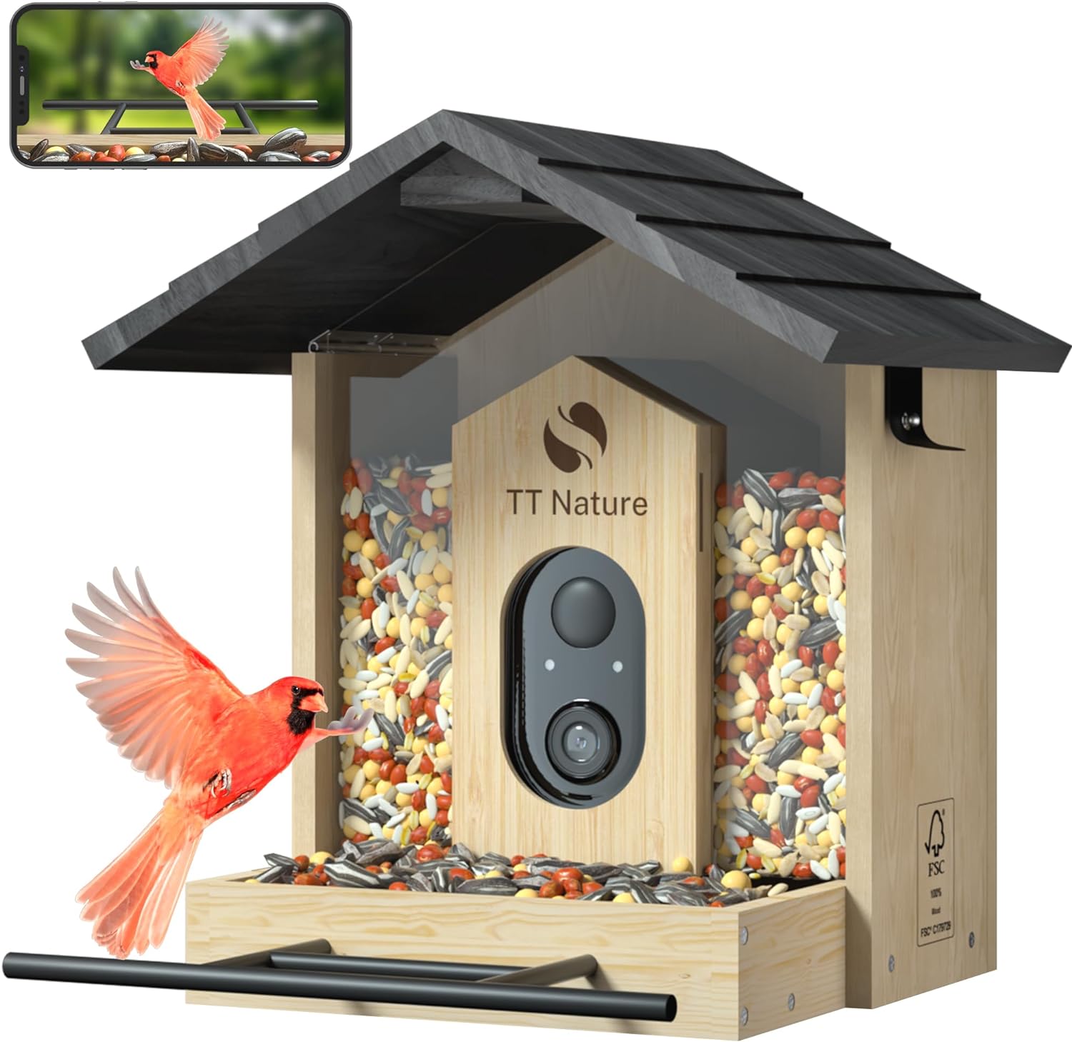 Smart Bird Feeder: AI Identify, Auto Capture, Real-time Alerts!