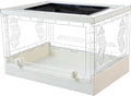 Folding Reptile Terrarium 17in x 12in x 10in - Portable Clear Habitat