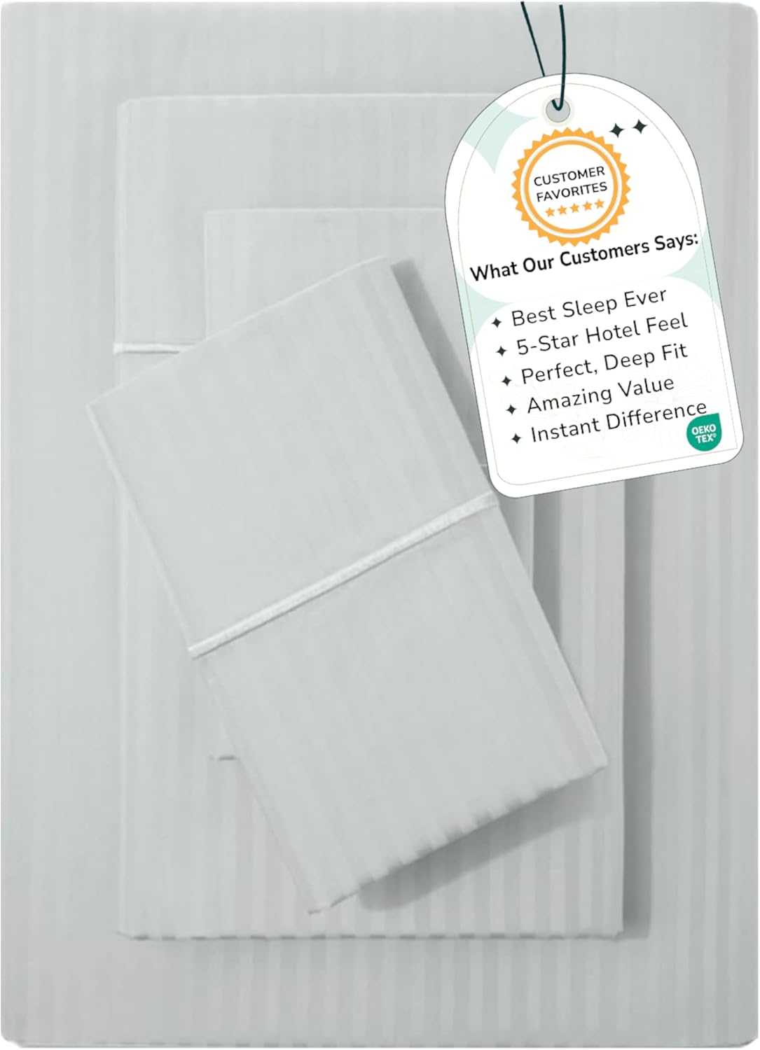 Feather & Stitch 500 TC King Size Damask Bed Sheet Set Review