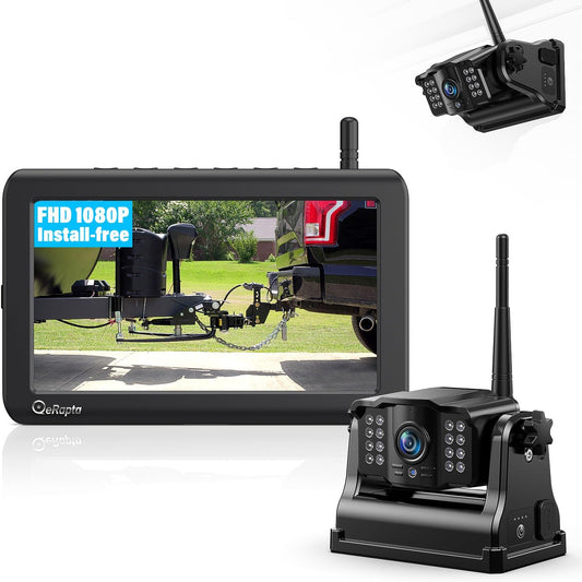 eRapta Wireless Backup Camera: Magnetic, FHD1080P, Night Vision