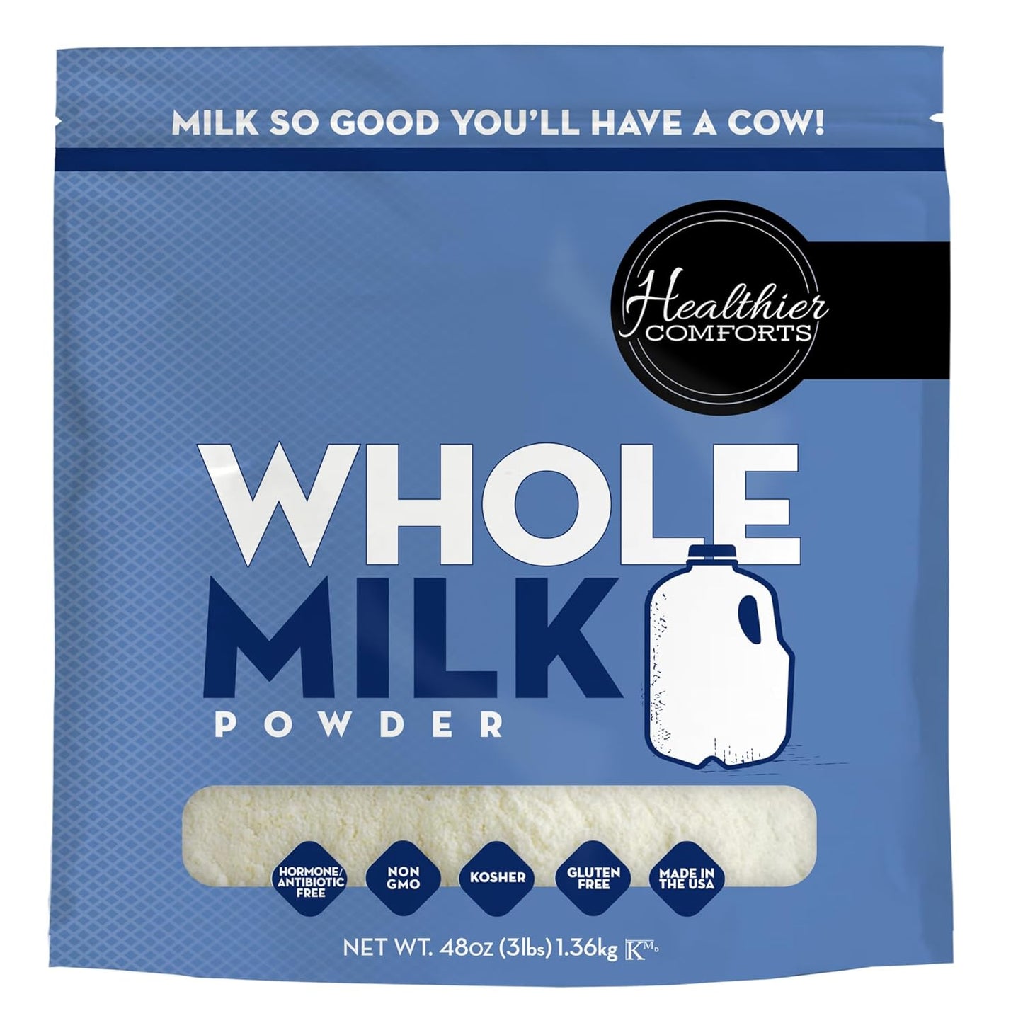 Healthier Comforts Whole Milk Powder for Smoothies and Baking