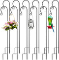 12 Pack Shepherd Hooks 48 in Metal Garden Hooks - Durable Outdoor